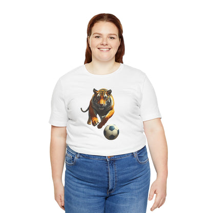 Tiger Soccer T-Shirt — Fierce Soccer Cat Graphic Tee