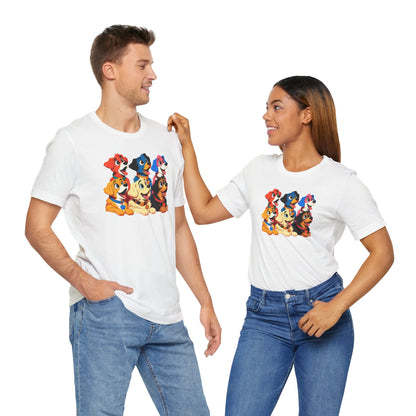 Cute Dog Squad Unisex Jersey Tee - Perfect for Pet Lovers