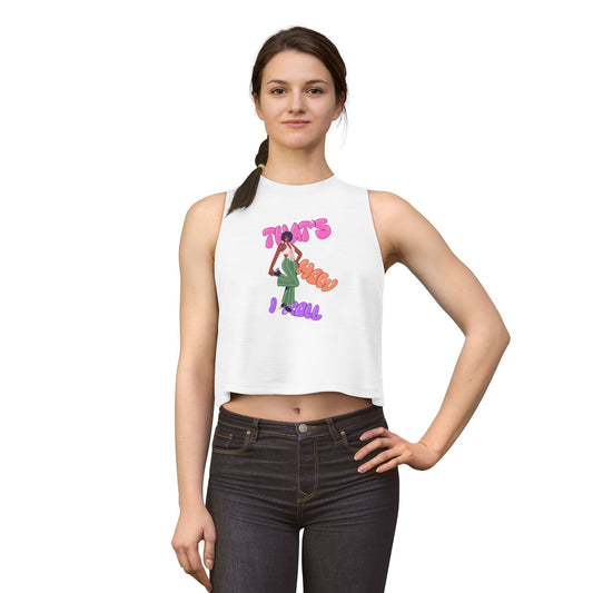 Crop Top — "That’s How I Roll" Retro Girl Graphic