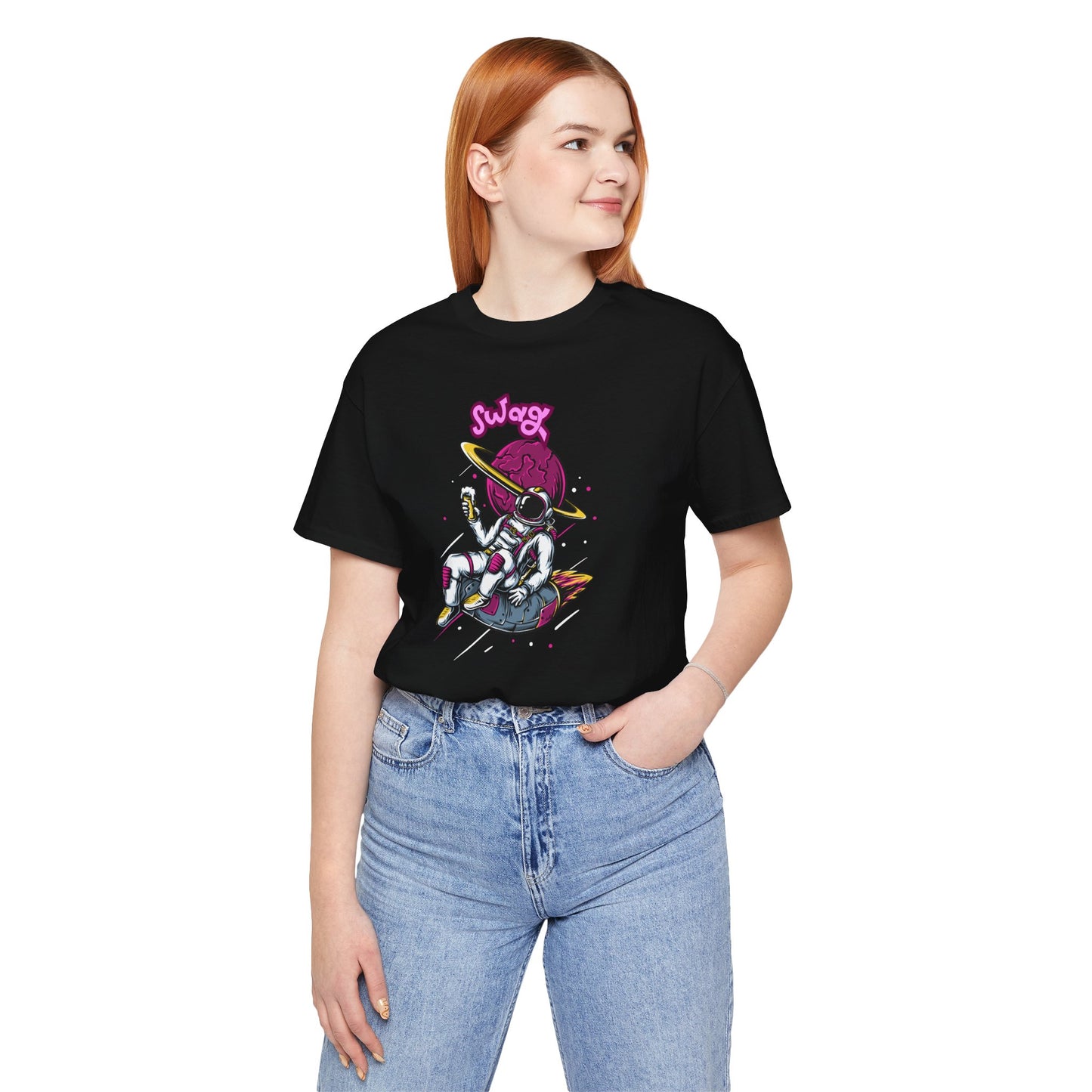 Cool Space Swag Unisex Short Sleeve Tee | Fun Graphic Tee for Casual Wear