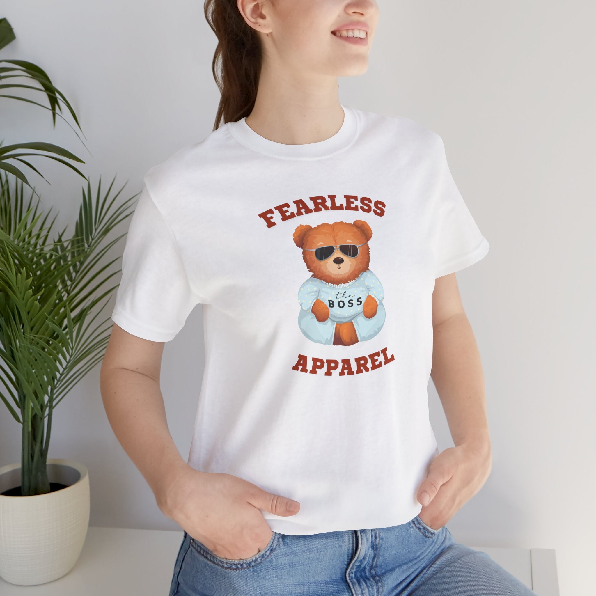 Fearless Boss Bear Unisex T-Shirt - Cute Graphic Tee