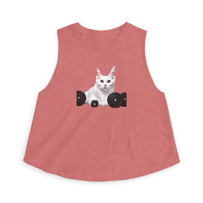 Cat lifting weight Women’s Tank