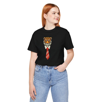 Tiger Boss Unisex Short Sleeve Tee - Stylish Animal Graphic Tee for Casual Wear