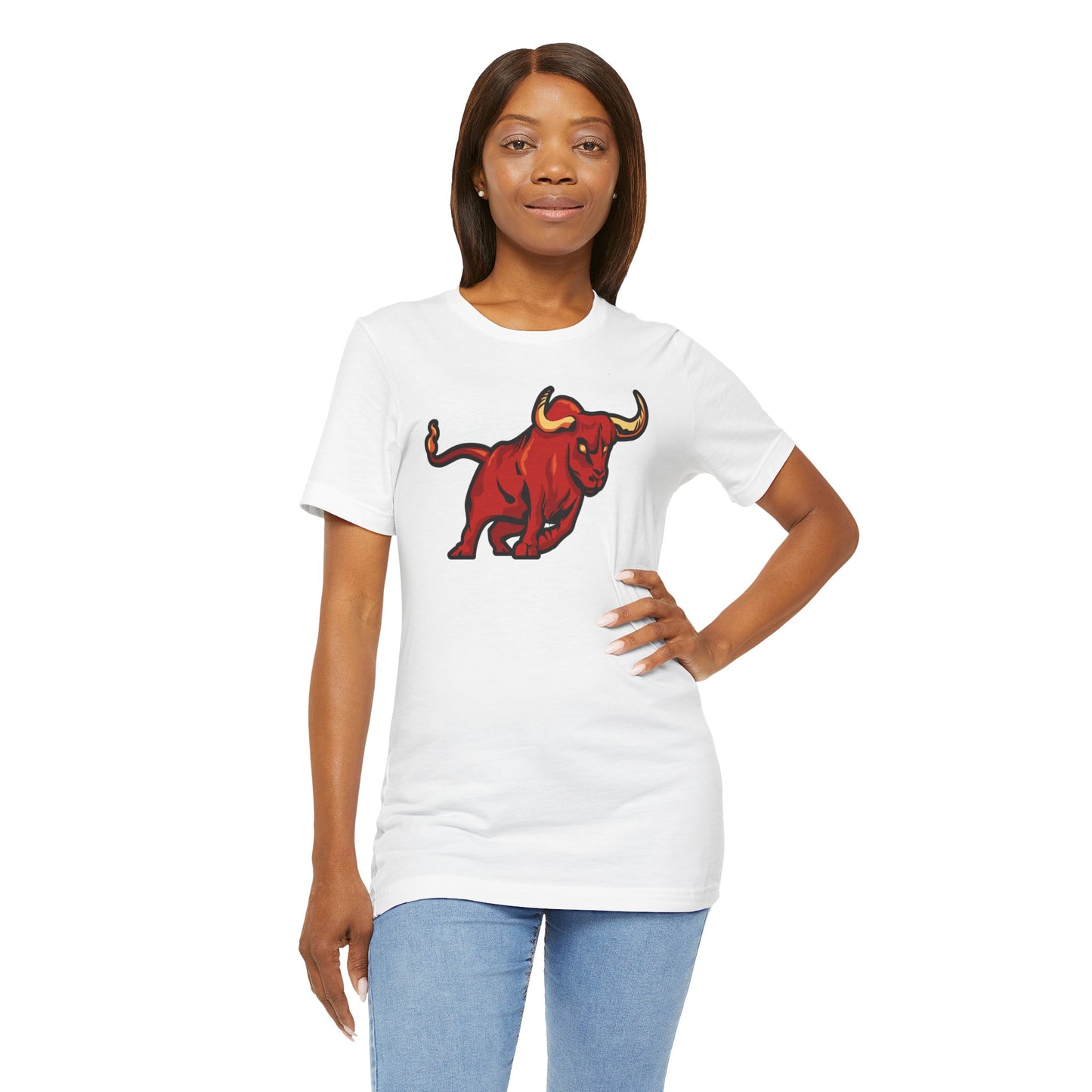 Vibrant Bull Graphic Tee - Unisex Jersey
