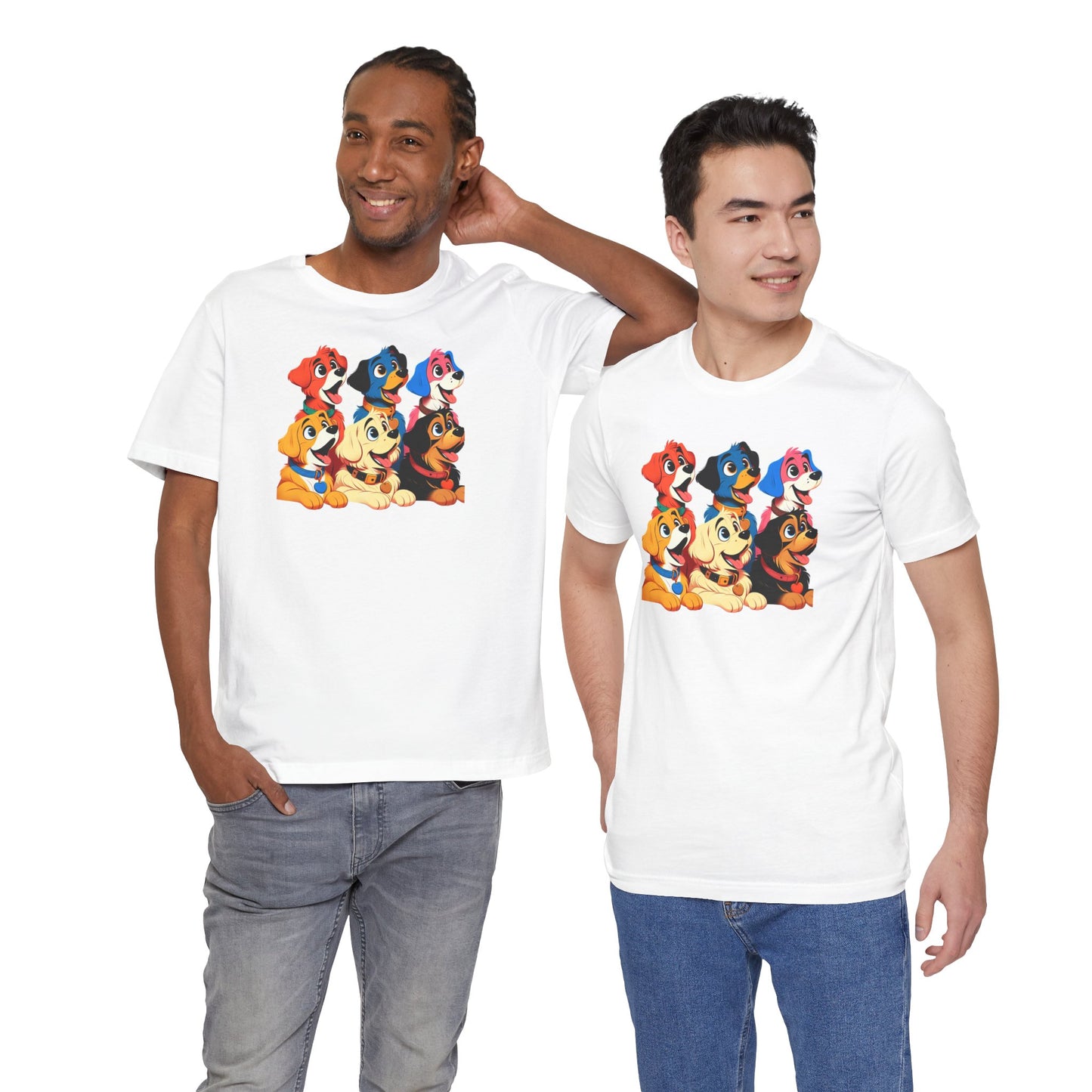 Cute Dog Squad Unisex Jersey Tee - Perfect for Pet Lovers