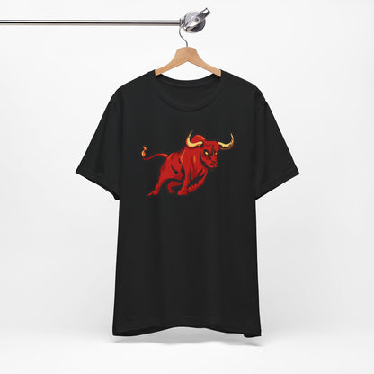 Vibrant Bull Graphic Tee - Unisex Jersey