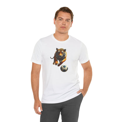 Tiger Soccer T-Shirt — Fierce Soccer Cat Graphic Tee